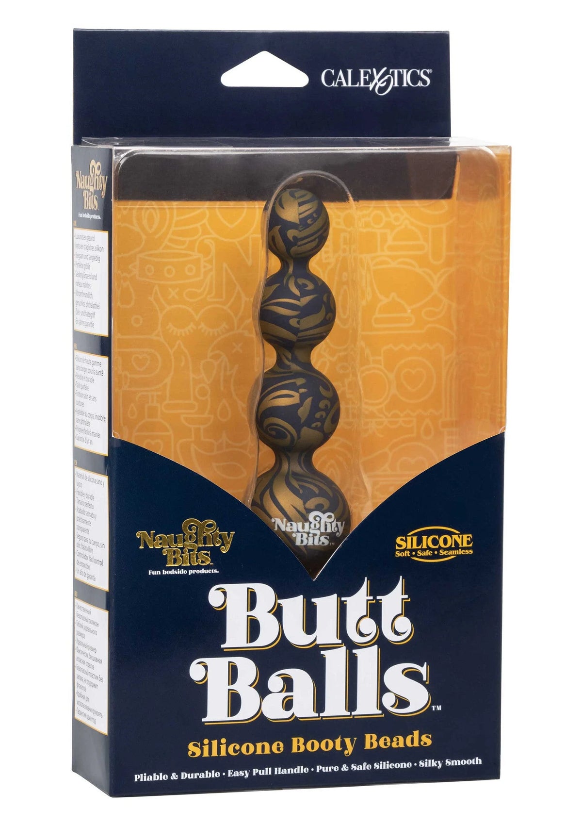 Bestel: Naughty Bits Butt Balls Silicone Booty Beads by CalExotics - bij Happytoys.nl, happytoys.be, Happytoys.ae: erotische sex webshop | liever Happy dan Easy ⭐⭐⭐⭐⭐
