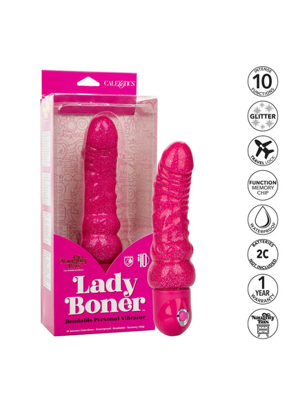 Bestel: Lady Boner Bendable Vibrator by CalExotics Naughty Bits - bij Happytoys.nl, happytoys.be, Happytoys.ae: erotische sex webshop | liever Happy dan Easy ⭐⭐⭐⭐⭐