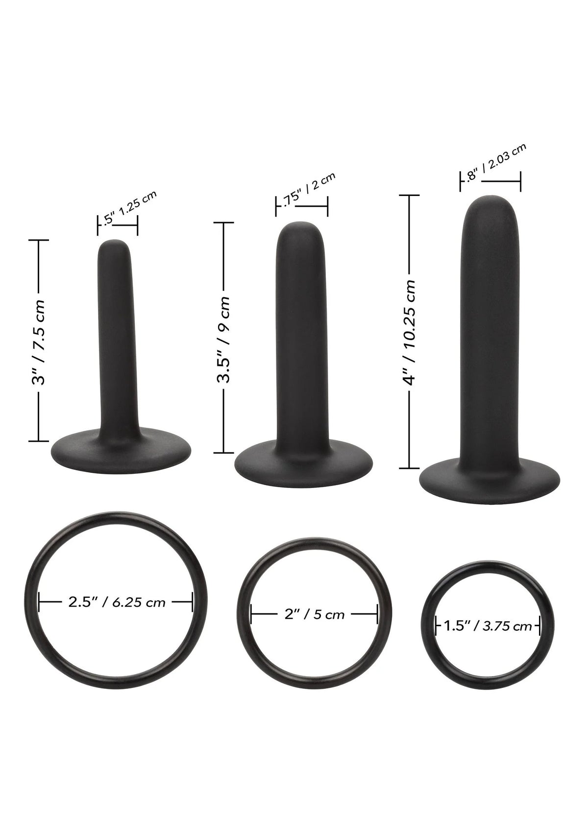 Bestel: Boundless Silicone Pegging Kit by CalExotics - bij Happytoys: de erotische sex webshop | liever Happy dan Easy ⭐⭐⭐⭐⭐