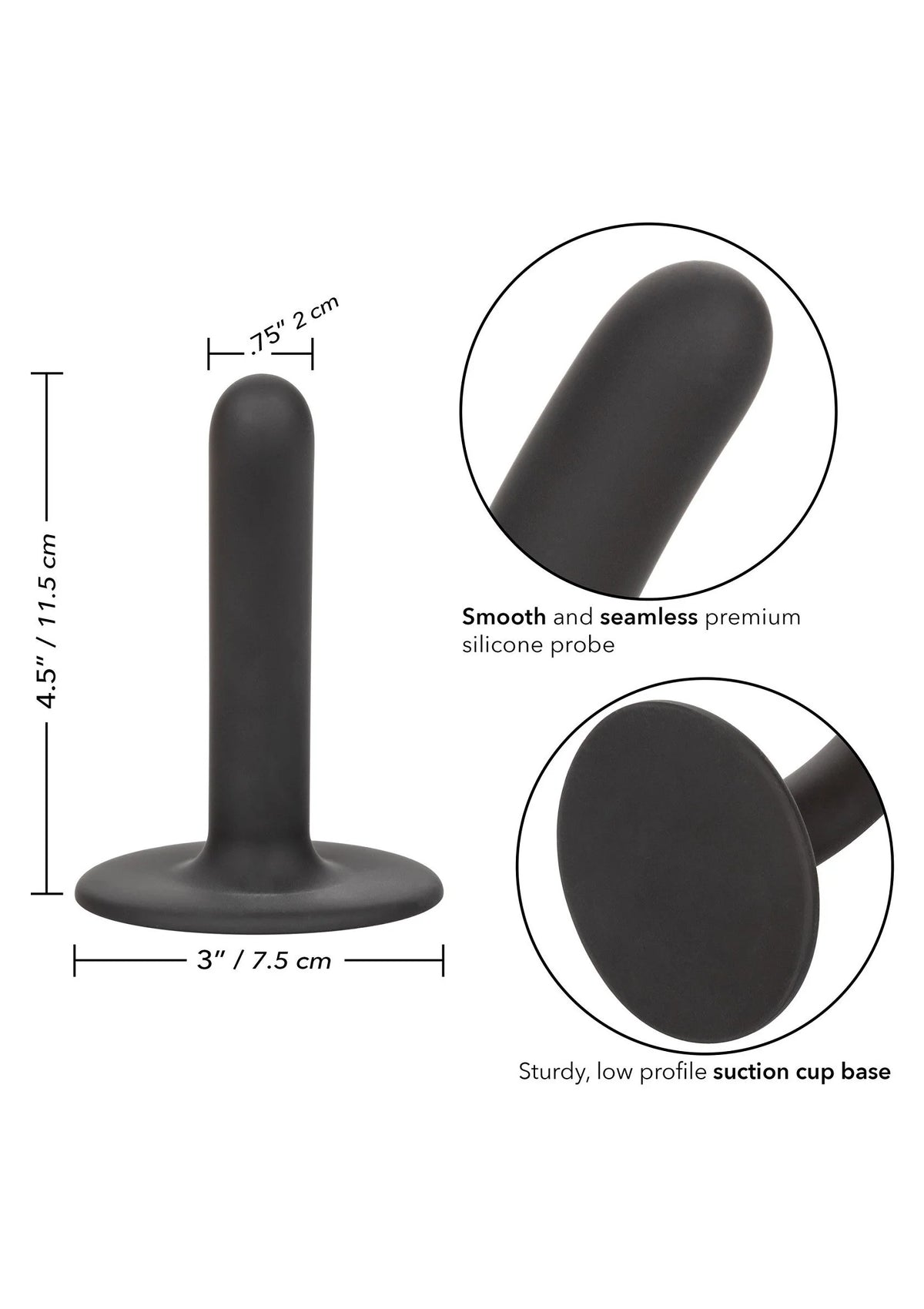 Bestel: Boundless Dildo 4.5”/11.5 cm Slim by CalExotics - bij Happytoys.nl, happytoys.be, Happytoys.ae: erotische sex webshop | liever Happy dan Easy ⭐⭐⭐⭐⭐