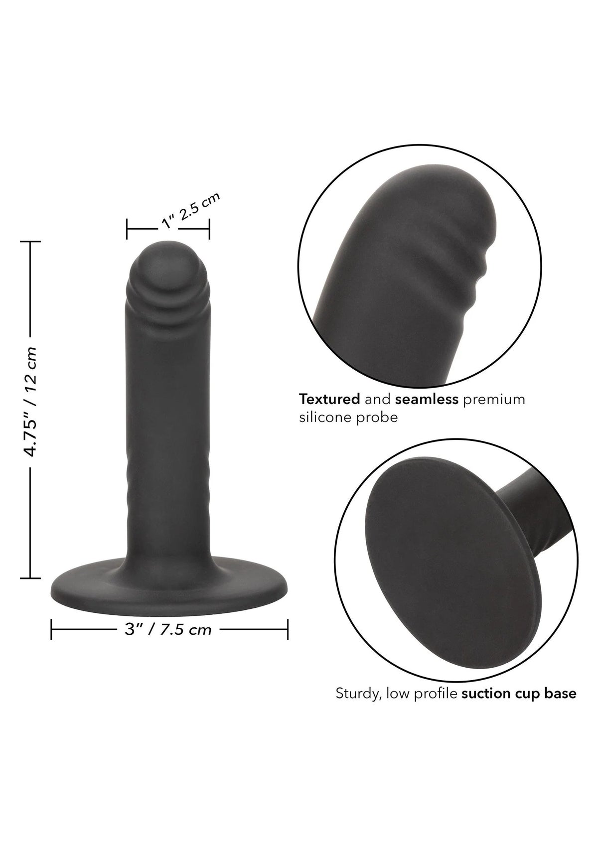 Bestel: Boundless 4.75”/12 cm Ridged by CalExotics - bij Happytoys.nl, happytoys.be, Happytoys.ae: erotische sex webshop | liever Happy dan Easy ⭐⭐⭐⭐⭐