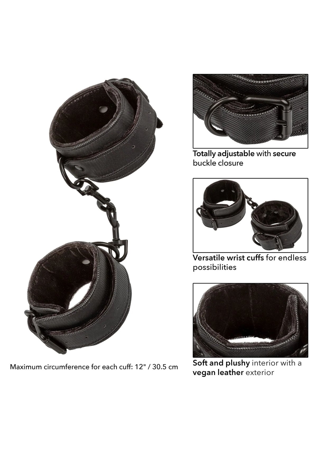 Bestel: Boundless Wrist Cuffs by CalExotics - bij Happytoys: de erotische sex webshop | liever Happy dan Easy ⭐⭐⭐⭐⭐