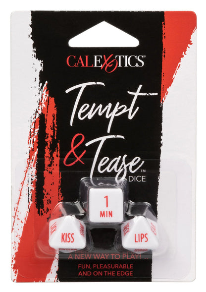 Bestel: Tempt & Tease Dice (EN) by CalExotics - bij Happytoys.nl, happytoys.be, Happytoys.ae: erotische sex webshop | liever Happy dan Easy ⭐⭐⭐⭐⭐