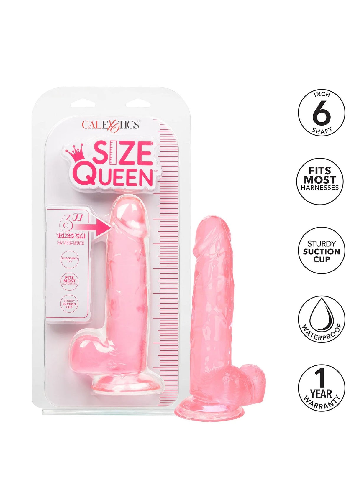 Bestel: Queen Size Dong 6 inch - bij Happytoys.nl, happytoys.be, Happytoys.ae: erotische sex webshop | liever Happy dan Easy ⭐⭐⭐⭐⭐