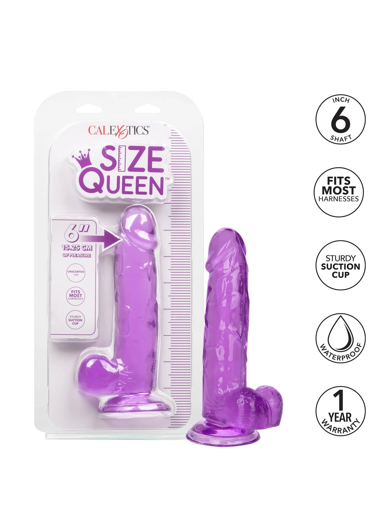 Bestel: Queen Size Dong 6 inch - bij Happytoys.nl, happytoys.be, Happytoys.ae: erotische sex webshop | liever Happy dan Easy ⭐⭐⭐⭐⭐