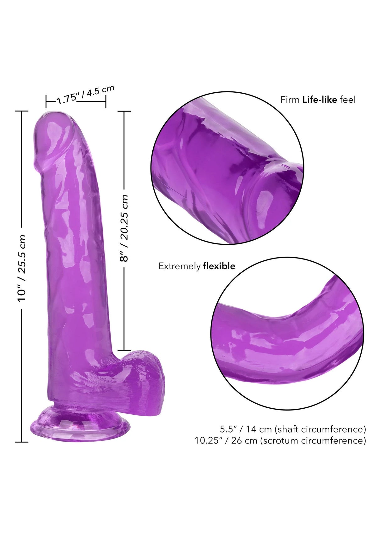 Bestel: Queen Size Dong 8 inch by CalExotics Size Queen - bij Happytoys.nl, happytoys.be, Happytoys.ae: erotische sex webshop | liever Happy dan Easy ⭐⭐⭐⭐⭐