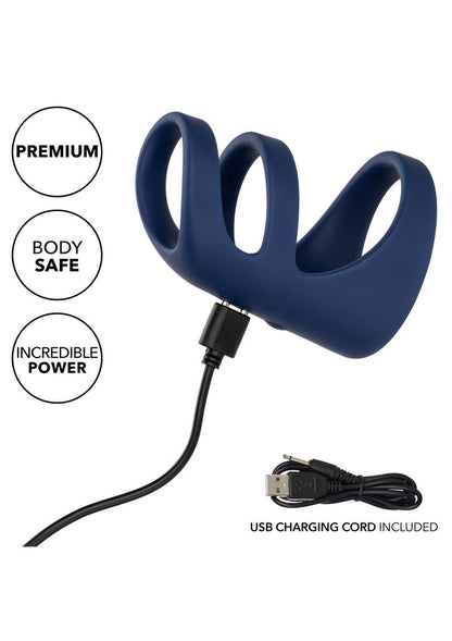 Bestel: Rechargeable Triple Cock Cage by CalExotics ViceRoy - bij Happytoys: de erotische sex webshop | liever Happy dan Easy ⭐⭐⭐⭐⭐