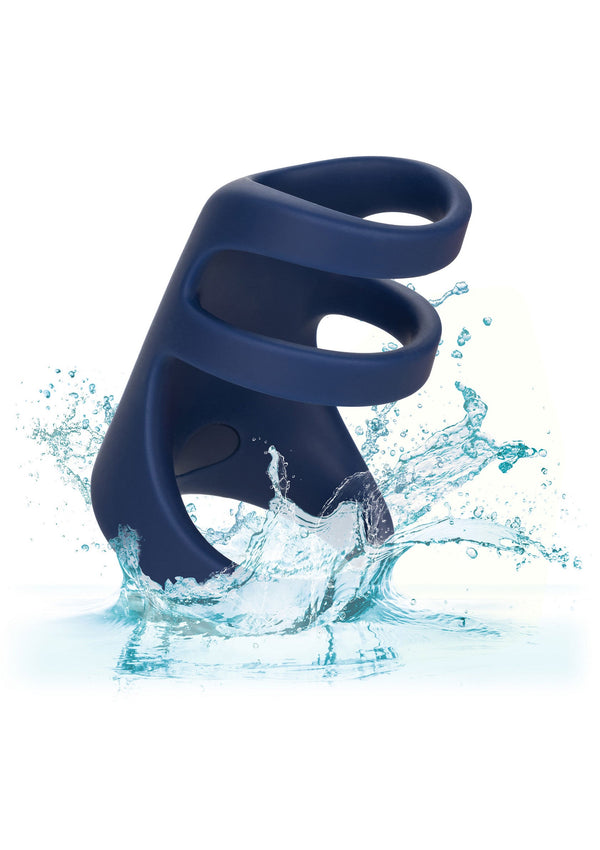 Bestel: Rechargeable Triple Cock Cage by CalExotics ViceRoy - bij Happytoys: de erotische sex webshop | liever Happy dan Easy ⭐⭐⭐⭐⭐
