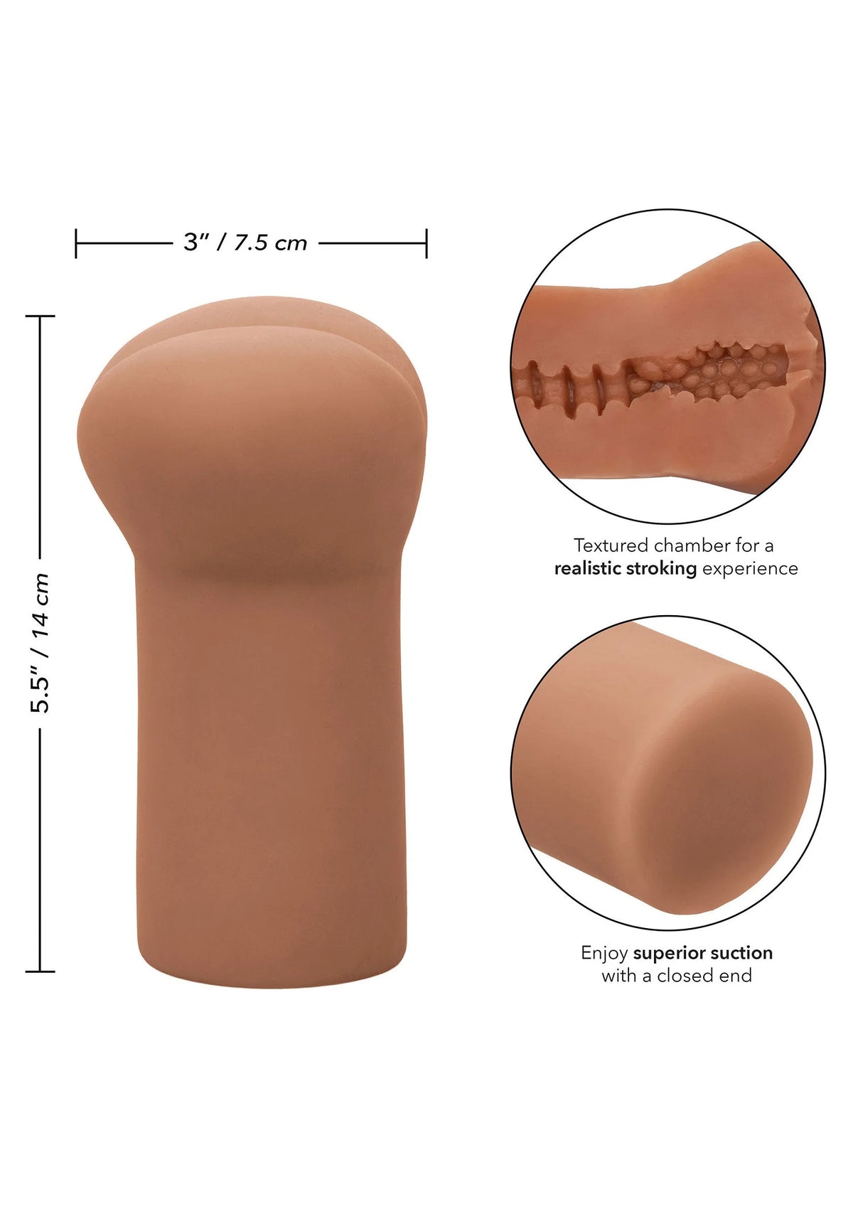 Bestel: Cheap Thrills The Rookie Stroker Masturbator by CalExotics - bij Happytoys.nl, happytoys.be, Happytoys.ae: erotische sex webshop | liever Happy dan Easy ⭐⭐⭐⭐⭐