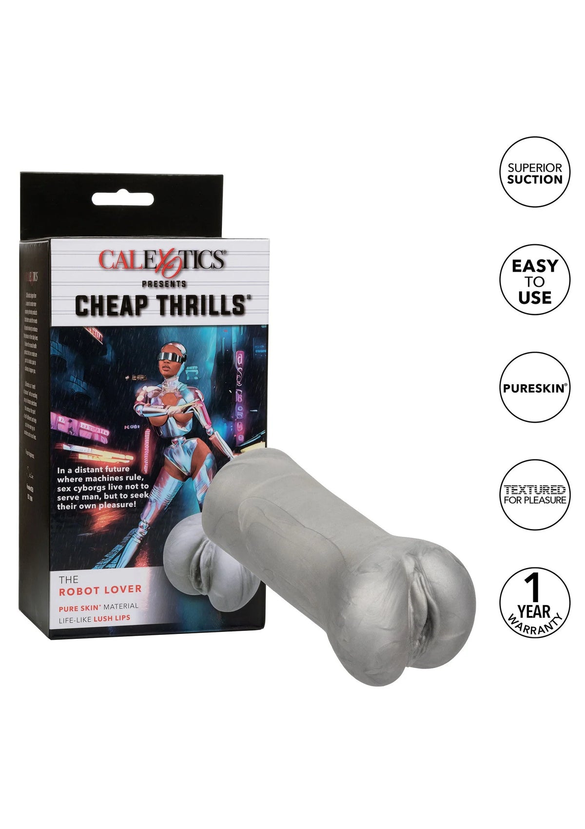 Bestel: Cheap Thrills The Robot Lover Masturbator by CalExotics - bij Happytoys.nl, happytoys.be, Happytoys.ae: erotische sex webshop | liever Happy dan Easy ⭐⭐⭐⭐⭐