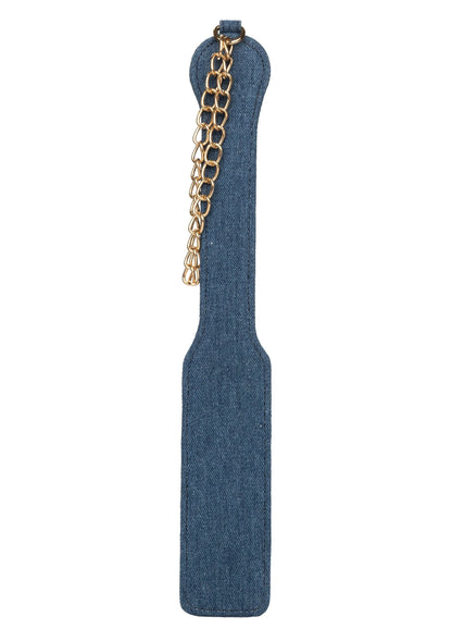 Bestel: Ride 'em Premium Denim Collection Paddle by CalExotics - bij Happytoys.nl, happytoys.be, Happytoys.ae: erotische sex webshop | liever Happy dan Easy ⭐⭐⭐⭐⭐ - Default Title - 14644 - BLUE