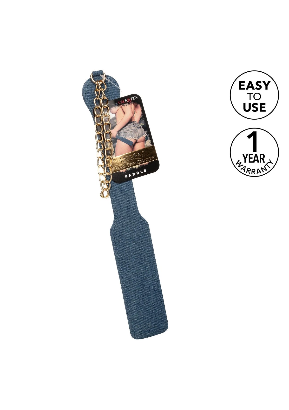 Bestel: Ride 'em Premium Denim Collection Paddle by CalExotics - bij Happytoys.nl, happytoys.be, Happytoys.ae: erotische sex webshop | liever Happy dan Easy ⭐⭐⭐⭐⭐