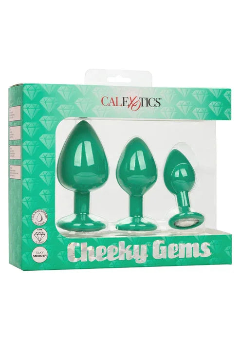Cheeky Gems 3 pcs by CalExotics - Happytoys Sexshop: online sex shop for Feeling Happy & Easy 😊 - Discreet geleverd