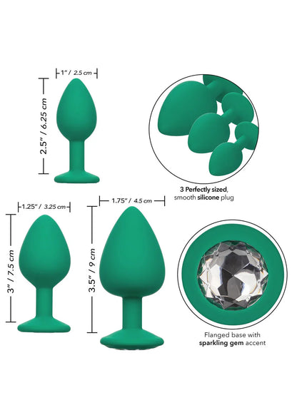 Cheeky Gems 3 pcs by CalExotics - Happytoys Sexshop: online sex shop for Feeling Happy & Easy 😊 - Discreet geleverd