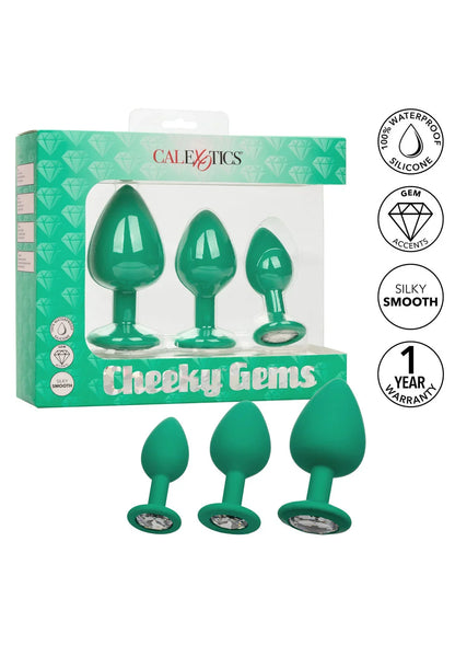 Cheeky Gems 3 pcs by CalExotics - Happytoys Sexshop: online sex shop for Feeling Happy & Easy 😊 - Discreet geleverd