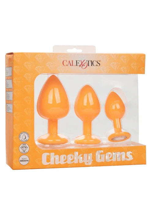 Cheeky Gems 3 pcs by CalExotics - Happytoys Sexshop: online sex shop for Feeling Happy & Easy 😊 - Discreet geleverd