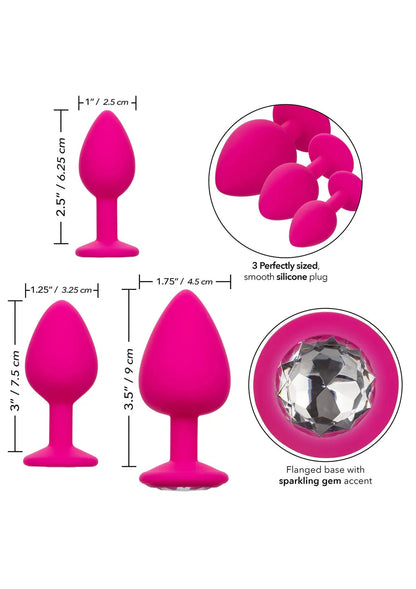 Cheeky Gems 3 pcs by CalExotics - Happytoys Sexshop: online sex shop for Feeling Happy & Easy 😊 - Discreet geleverd