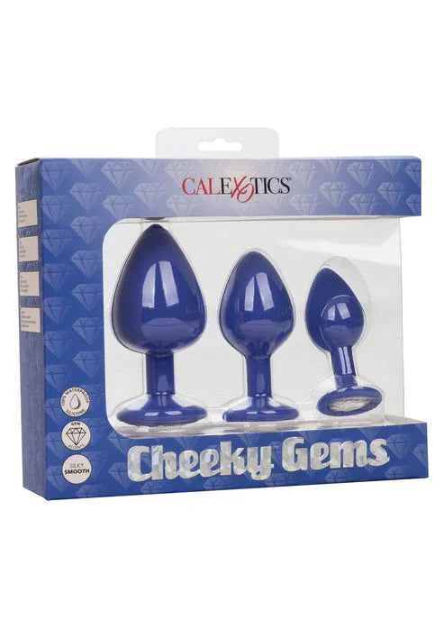 Cheeky Gems 3 pcs by CalExotics - Happytoys Sexshop: online sex shop for Feeling Happy & Easy 😊 - Discreet geleverd