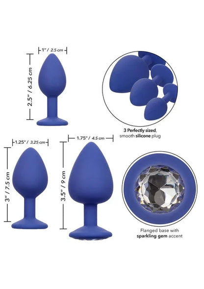 Cheeky Gems 3 pcs by CalExotics - Happytoys Sexshop: online sex shop for Feeling Happy & Easy 😊 - Discreet geleverd