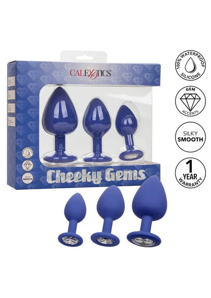 Cheeky Gems 3 pcs by CalExotics - Happytoys Sexshop: online sex shop for Feeling Happy & Easy 😊 - Discreet geleverd