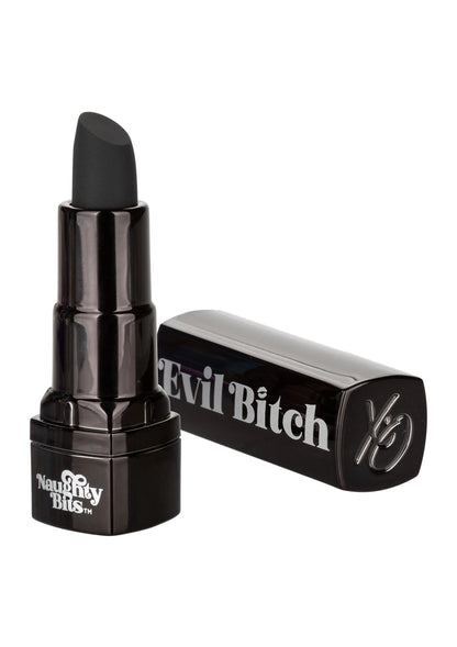 Bestel: Naughty Bits Evil Bitch Lipstick Vibrator by CalExotics - bij Happytoys.nl, happytoys.be, Happytoys.ae: erotische sex webshop | liever Happy dan Easy ⭐⭐⭐⭐⭐ - Default Title - 14720 - BLACK
