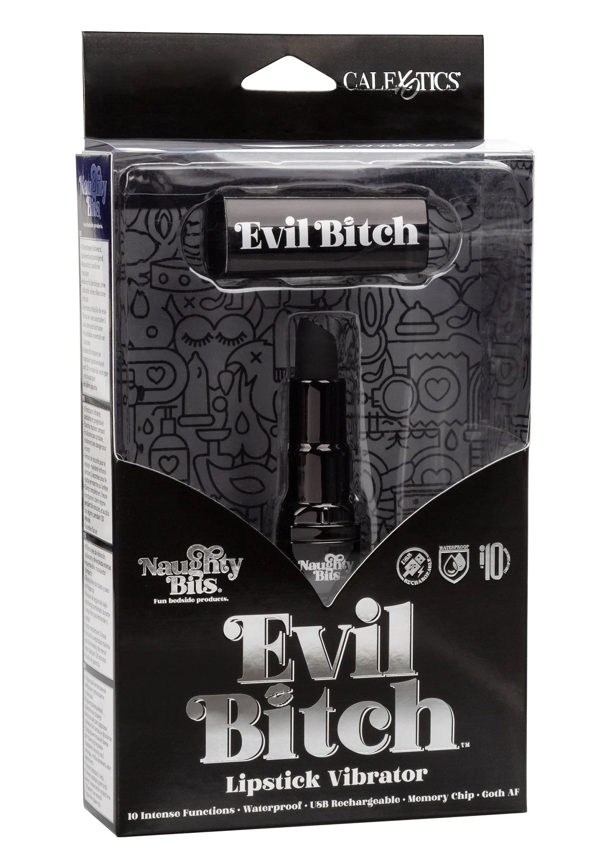 Bestel: Naughty Bits Evil Bitch Lipstick Vibrator by CalExotics - bij Happytoys.nl, happytoys.be, Happytoys.ae: erotische sex webshop | liever Happy dan Easy ⭐⭐⭐⭐⭐
