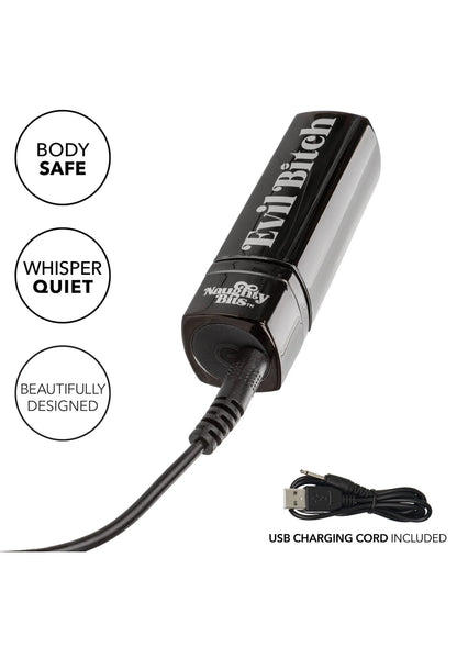 Bestel: Naughty Bits Evil Bitch Lipstick Vibrator by CalExotics - bij Happytoys.nl, happytoys.be, Happytoys.ae: erotische sex webshop | liever Happy dan Easy ⭐⭐⭐⭐⭐
