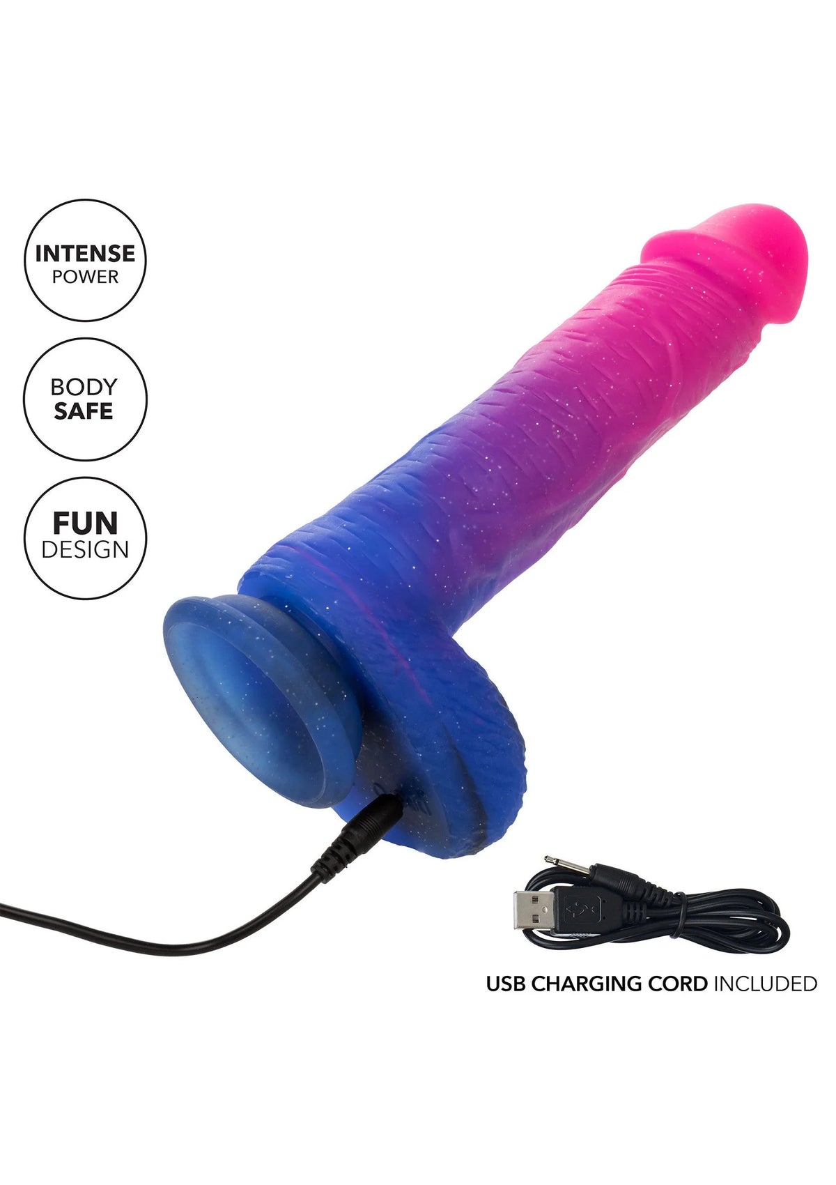 Bestel: Naughty Bits Ombré Hombre XL Vibrating Dildo by CalExotics - bij Happytoys.nl, happytoys.be, Happytoys.ae: erotische sex webshop | liever Happy dan Easy ⭐⭐⭐⭐⭐