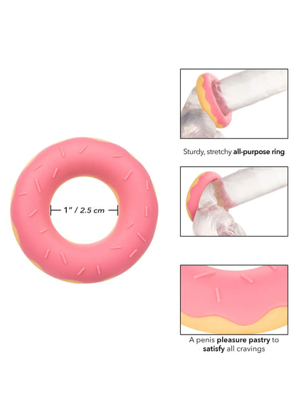 Bestel: Naughty Bits Dickin’ Donuts Silicone Donut Cock RIng by CalExotics - bij Happytoys.nl, happytoys.be, Happytoys.ae: erotische sex webshop | liever Happy dan Easy ⭐⭐⭐⭐⭐