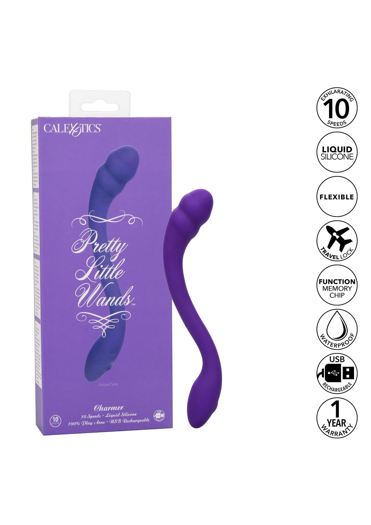Bestel: Pretty Little Wands Charmer vibrator by CalExotics - bij Happytoys.nl, happytoys.be, Happytoys.ae: erotische sex webshop | liever Happy dan Easy ⭐⭐⭐⭐⭐