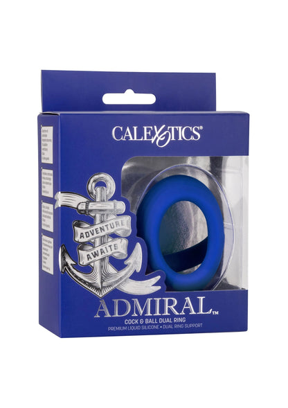Bestel: Admiral Cock & Ball Dual Ring by CalExotics - bij Happytoys.nl, happytoys.be, Happytoys.ae: erotische sex webshop | liever Happy dan Easy ⭐⭐⭐⭐⭐