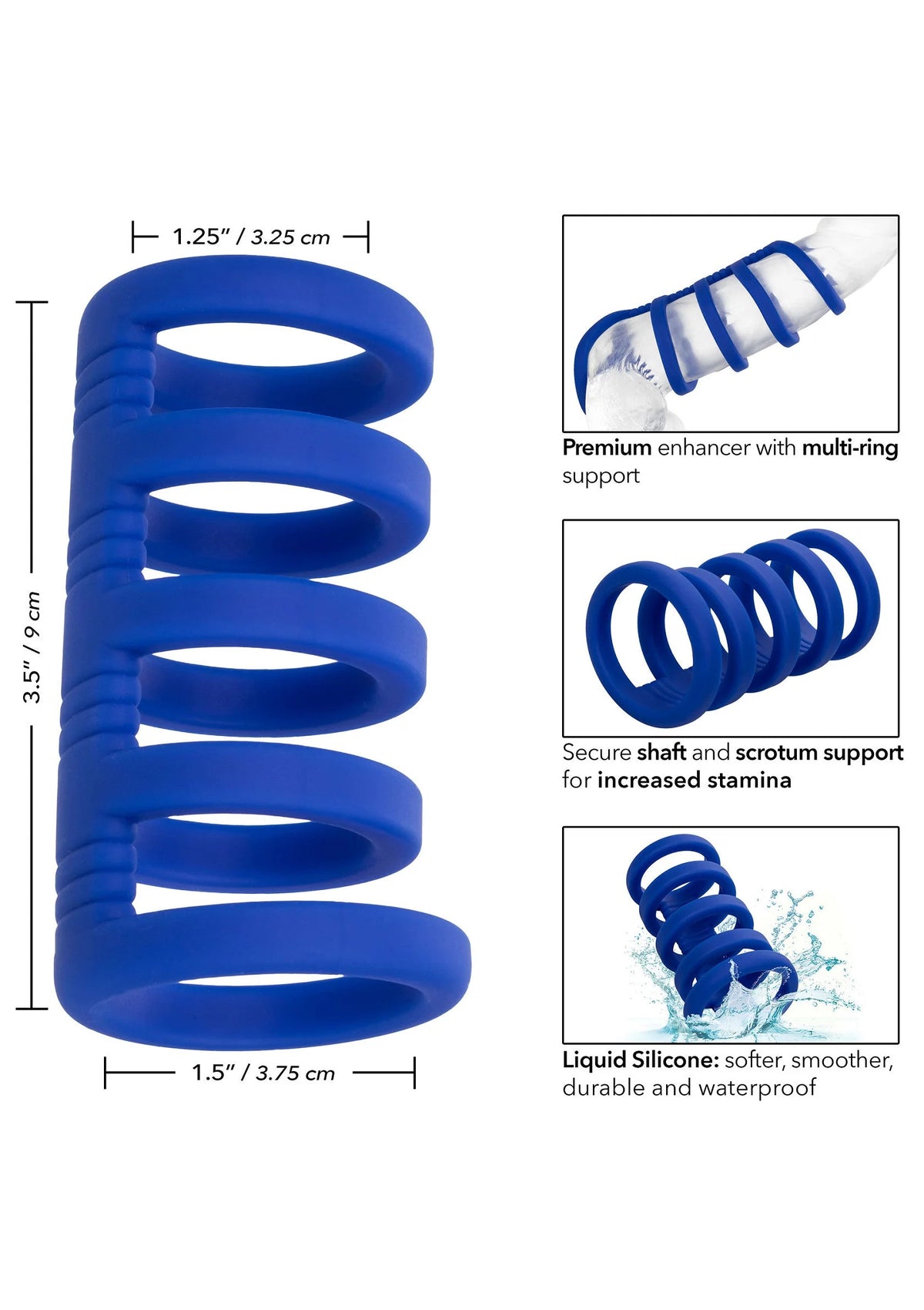 Bestel: Admiral Xtreme Cock Cage by CalExotics - bij Happytoys.nl, happytoys.be, Happytoys.ae: erotische sex webshop | liever Happy dan Easy ⭐⭐⭐⭐⭐