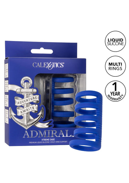 Bestel: Admiral Xtreme Cock Cage by CalExotics - bij Happytoys.nl, happytoys.be, Happytoys.ae: erotische sex webshop | liever Happy dan Easy ⭐⭐⭐⭐⭐