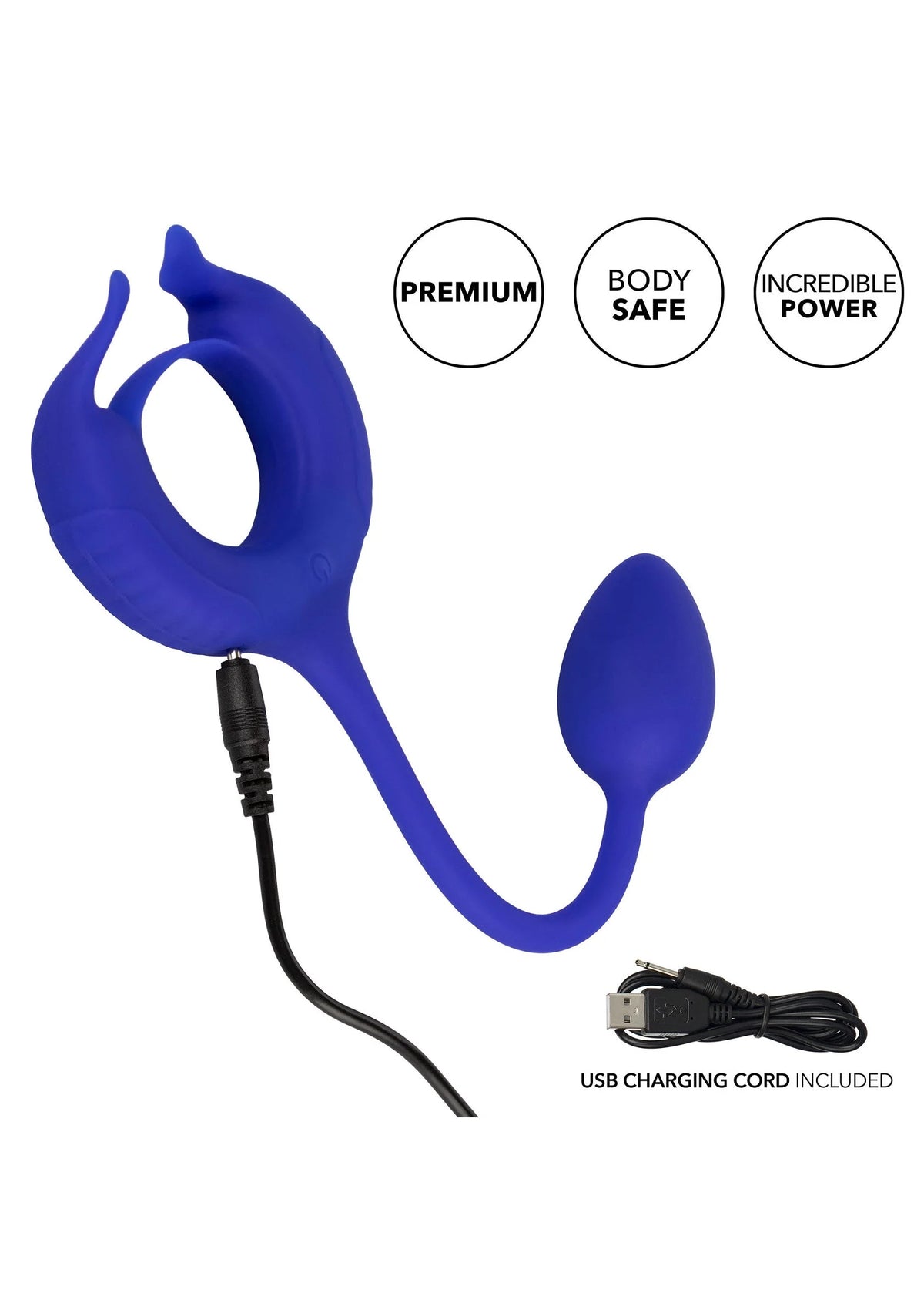 Bestel: Admiral Plug and Play Weighted Cock Ring by CalExotics - bij Happytoys.nl, happytoys.be, Happytoys.ae: erotische sex webshop | liever Happy dan Easy ⭐⭐⭐⭐⭐