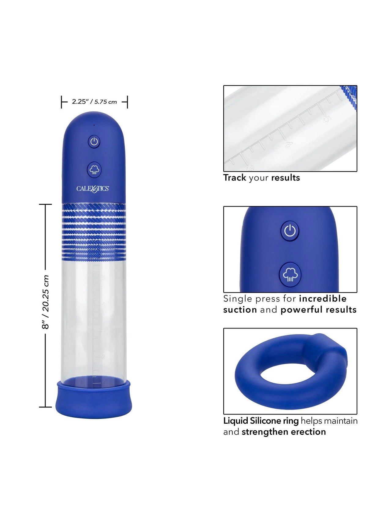 Bestel: Admiral Rechargeable Rock Hard Pump Kit by CalExotics - bij Happytoys.nl, happytoys.be, Happytoys.ae: erotische sex webshop | liever Happy dan Easy ⭐⭐⭐⭐⭐