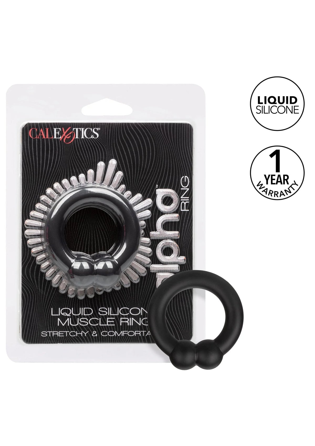 Bestel: Alpha Muscle Ring by CalExotics Alpha - bij Happytoys: de erotische sex webshop | liever Happy dan Easy ⭐⭐⭐⭐⭐