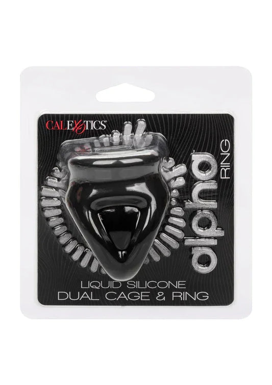 Alpha Dual Cage Ring by CalExotics - Happytoys Sexshop: Toys for Feeling Happy & Easy 😊 - Discreet geleverd