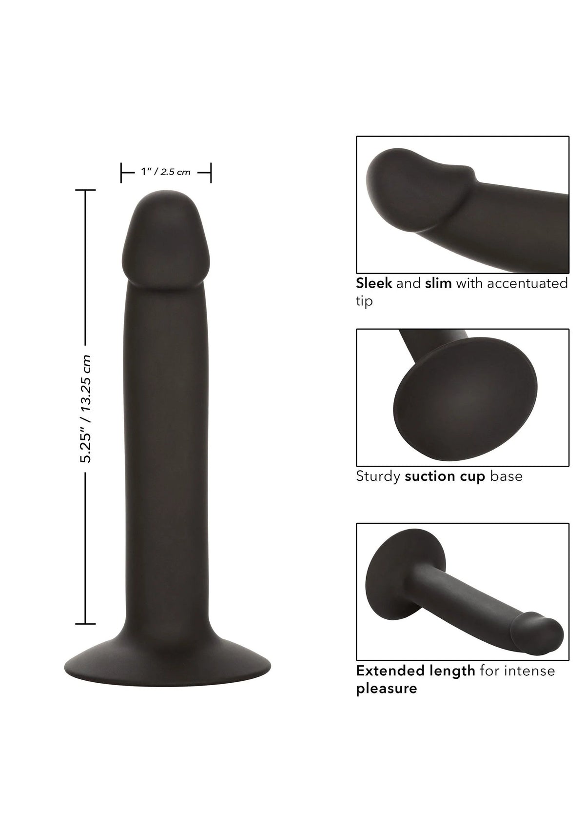 Bestel: Silicone Curved Anal Stud by CalExotics - bij Happytoys: de erotische sex webshop | liever Happy dan Easy ⭐⭐⭐⭐⭐