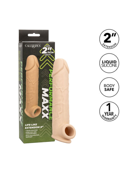 Bestel: Life - Like Extension 8 inch by CalExotics Performance Maxx - bij Happytoys: de erotische sex webshop | liever Happy dan Easy ⭐⭐⭐⭐⭐