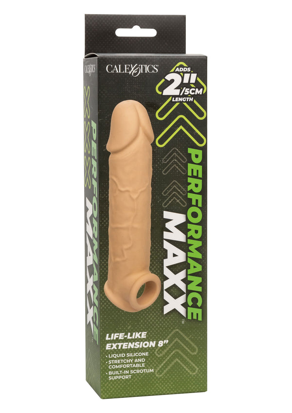 Bestel: Life - Like Extension 8 inch by CalExotics Performance Maxx - bij Happytoys: de erotische sex webshop | liever Happy dan Easy ⭐⭐⭐⭐⭐