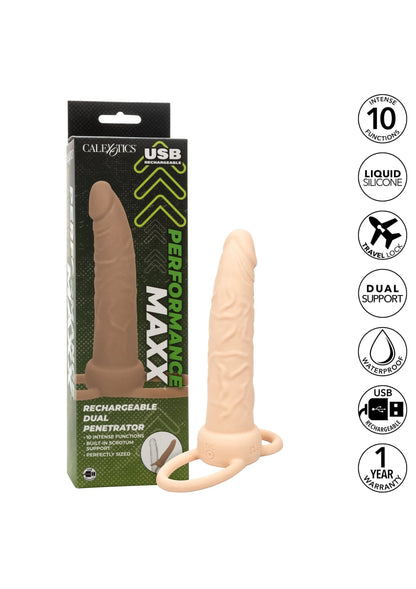 Bestel: Rechargeable Dual Penetrator by CalExotics - bij Happytoys.nl, happytoys.be, Happytoys.ae: erotische sex webshop | liever Happy dan Easy ⭐⭐⭐⭐⭐