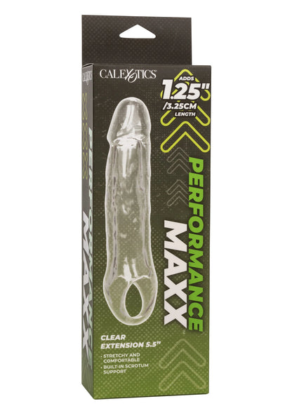 Bestel: Performance Maxx Clear Extension 5.5' by CalExotics - bij Happytoys: de erotische sex webshop | liever Happy dan Easy ⭐⭐⭐⭐⭐