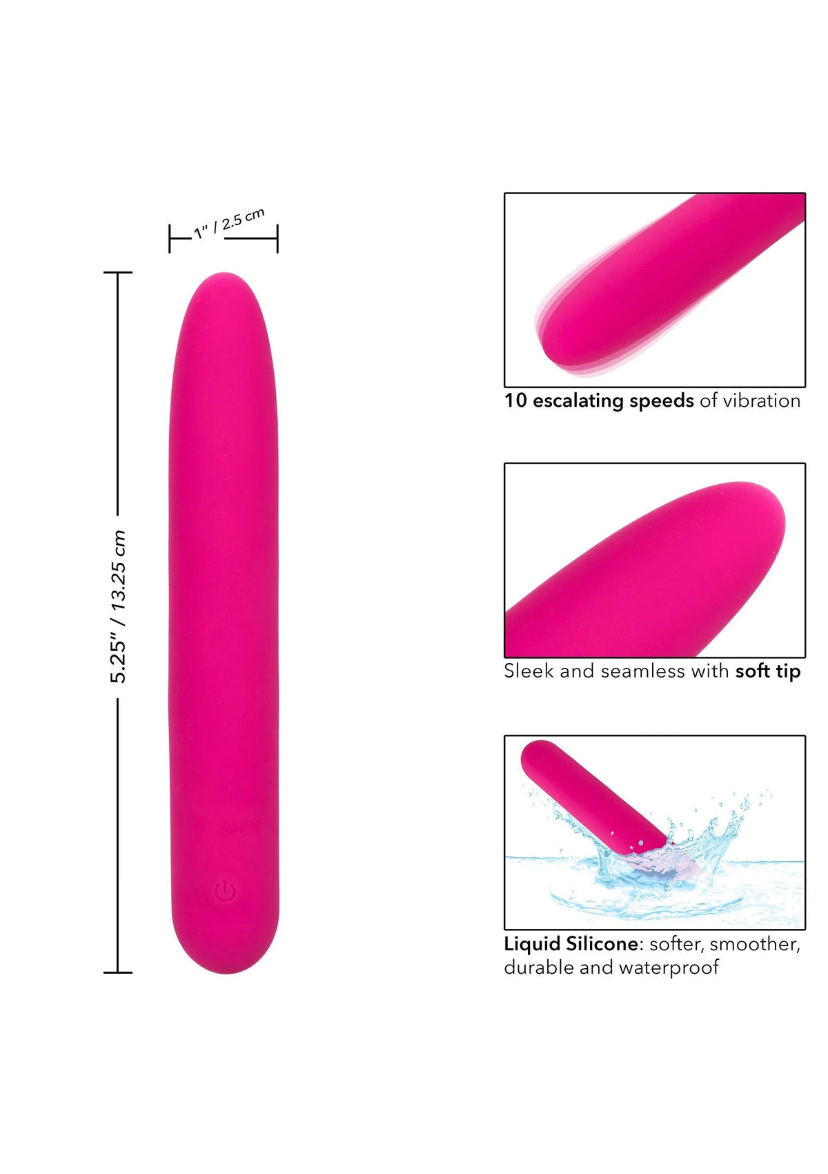 Bestel: Bliss Liquid Silicone Vibe by CalExotics - bij Happytoys.nl, happytoys.be, Happytoys.ae: erotische sex webshop | liever Happy dan Easy ⭐⭐⭐⭐⭐