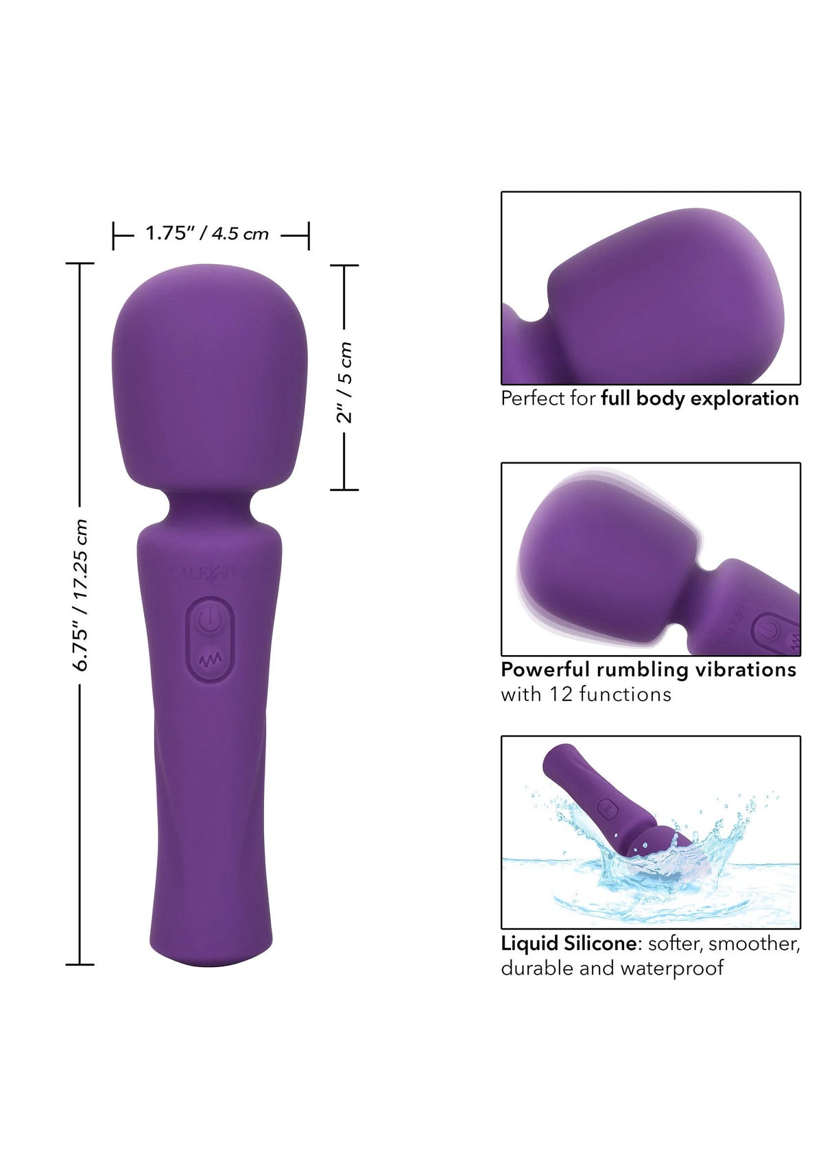 Bestel: Stella Liquid Silicone Massager by CalExotics - bij Happytoys.nl, happytoys.be, Happytoys.ae: erotische sex webshop | liever Happy dan Easy ⭐⭐⭐⭐⭐