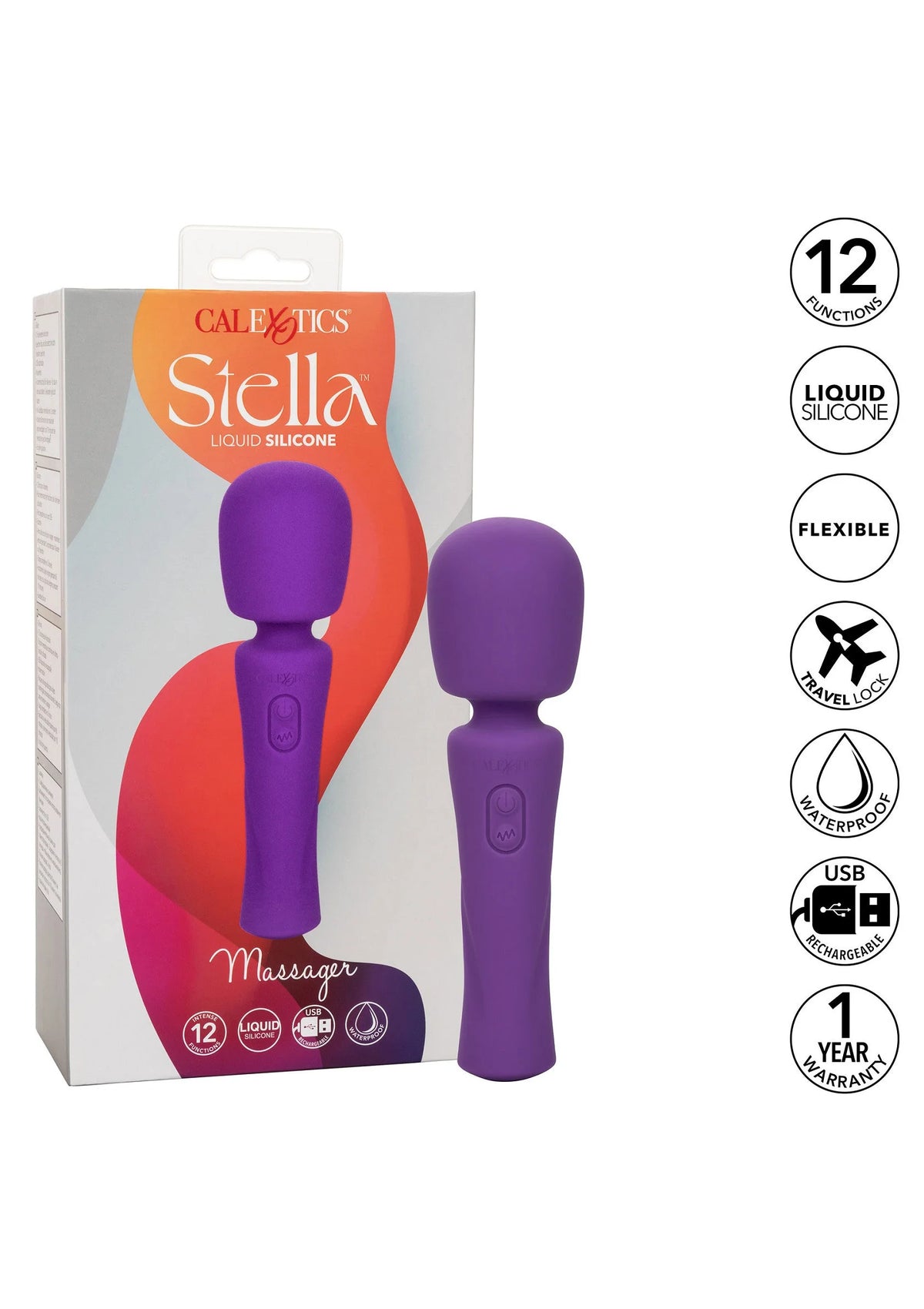 Bestel: Stella Liquid Silicone Massager by CalExotics - bij Happytoys.nl, happytoys.be, Happytoys.ae: erotische sex webshop | liever Happy dan Easy ⭐⭐⭐⭐⭐