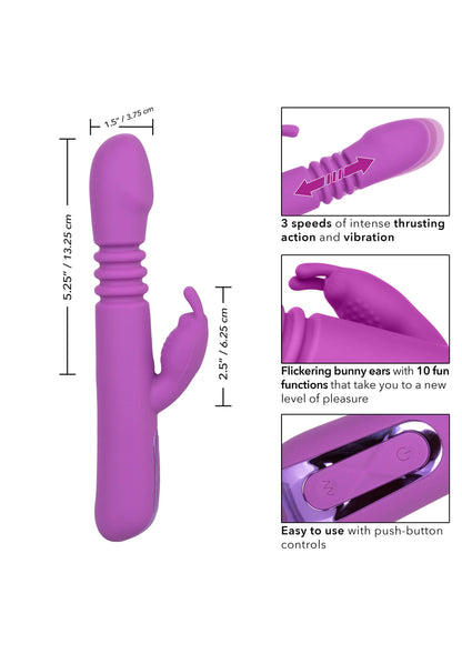 Bestel: Jack Rabbit Elite Thrusting Rabbit vibrator by CalExotics - bij Happytoys.nl, happytoys.be, Happytoys.ae: erotische sex webshop | liever Happy dan Easy ⭐⭐⭐⭐⭐