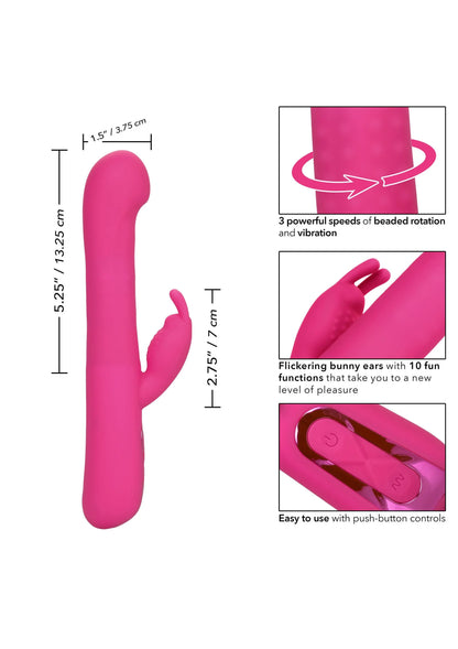 Bestel: Jack Rabbit Elite Beaded G Rabbit by CalExotics - bij Happytoys: de erotische sex webshop | liever Happy dan Easy ⭐⭐⭐⭐⭐