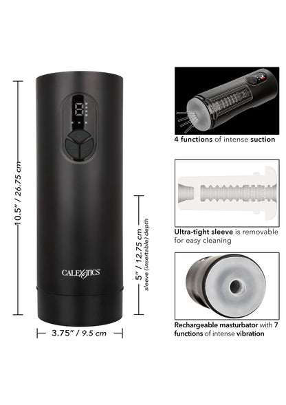 Bestel: Bionic Sucking and Vibrating Masturbator by CalExotics - bij Happytoys.nl, happytoys.be, Happytoys.ae: erotische sex webshop | liever Happy dan Easy ⭐⭐⭐⭐⭐