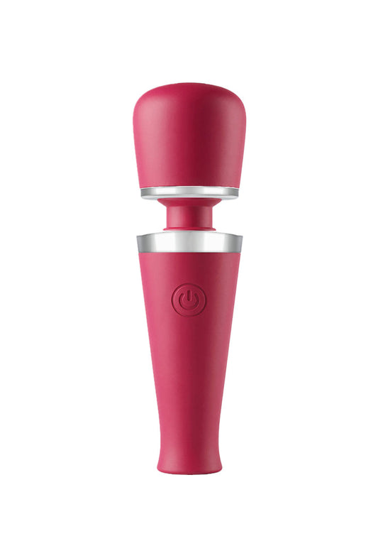 Bestel: Travel Wand Massager by Caresse - bij Happytoys: de erotische sex webshop | liever Happy dan Easy ⭐⭐⭐⭐⭐ - Rood - 15020 - RED