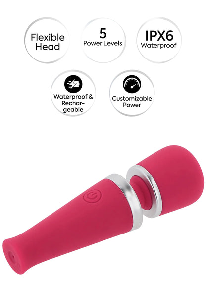 Bestel: Travel Wand Massager by Caresse - bij Happytoys: de erotische sex webshop | liever Happy dan Easy ⭐⭐⭐⭐⭐